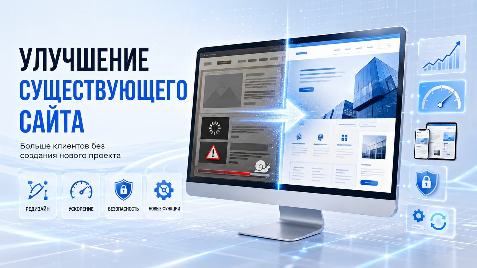 Улучшение и модернизация существующего сайта